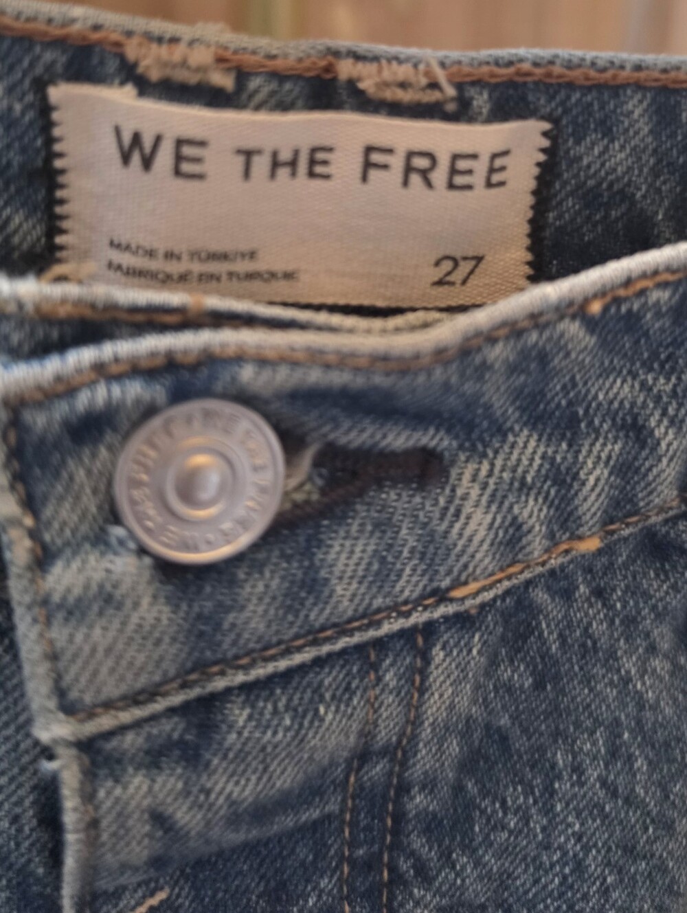 NWT We The Free Good Luck Mid Rise Barrel Jeans in 100 Years - Picture 9 of 14